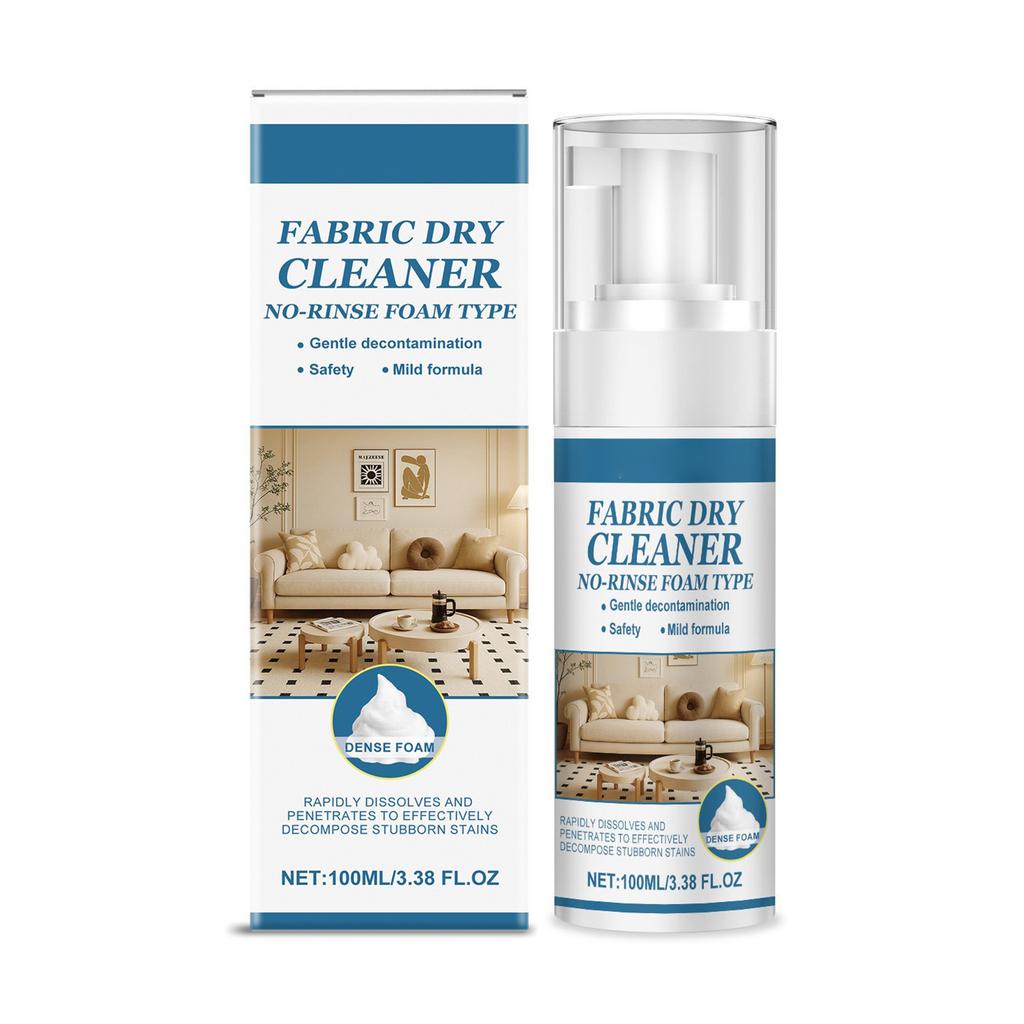 3PCS 100ML Fabric Sofa Cleaner, No Rinse Foam Type, Gentle Non Irritant Stain Remover for Upholstery Couch Pillow,
