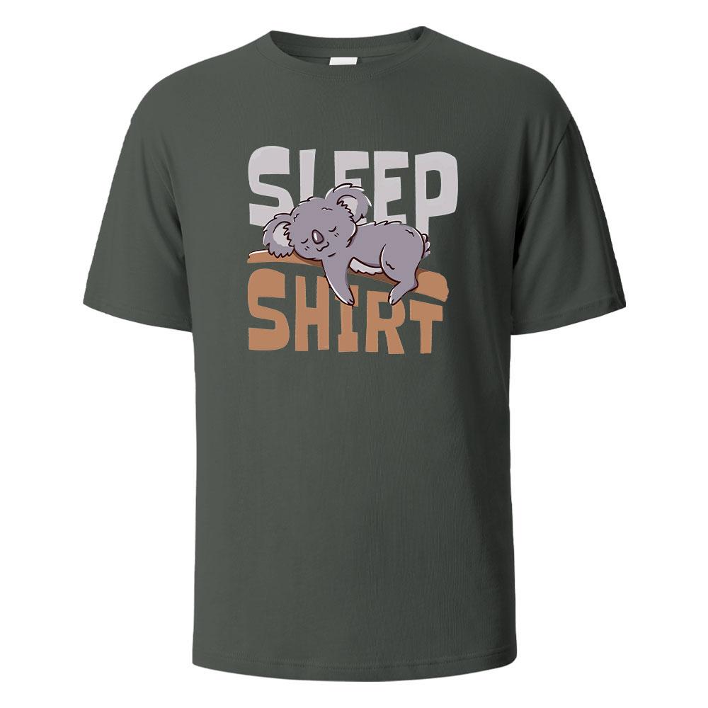 The Sleep Shirt Print TShirt 100 Cotton Summer Tees For Men Women Oversize Casual Tops