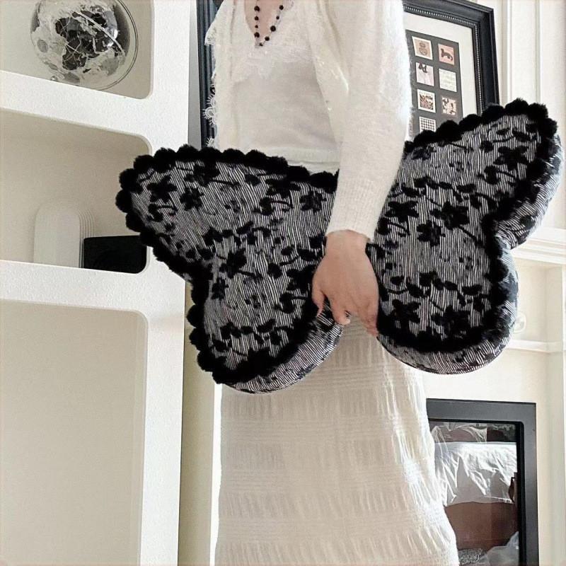 Modern Butterfly Decorative Pillow With Cotton Linen Cover For Bedroom And Sofa Comfort