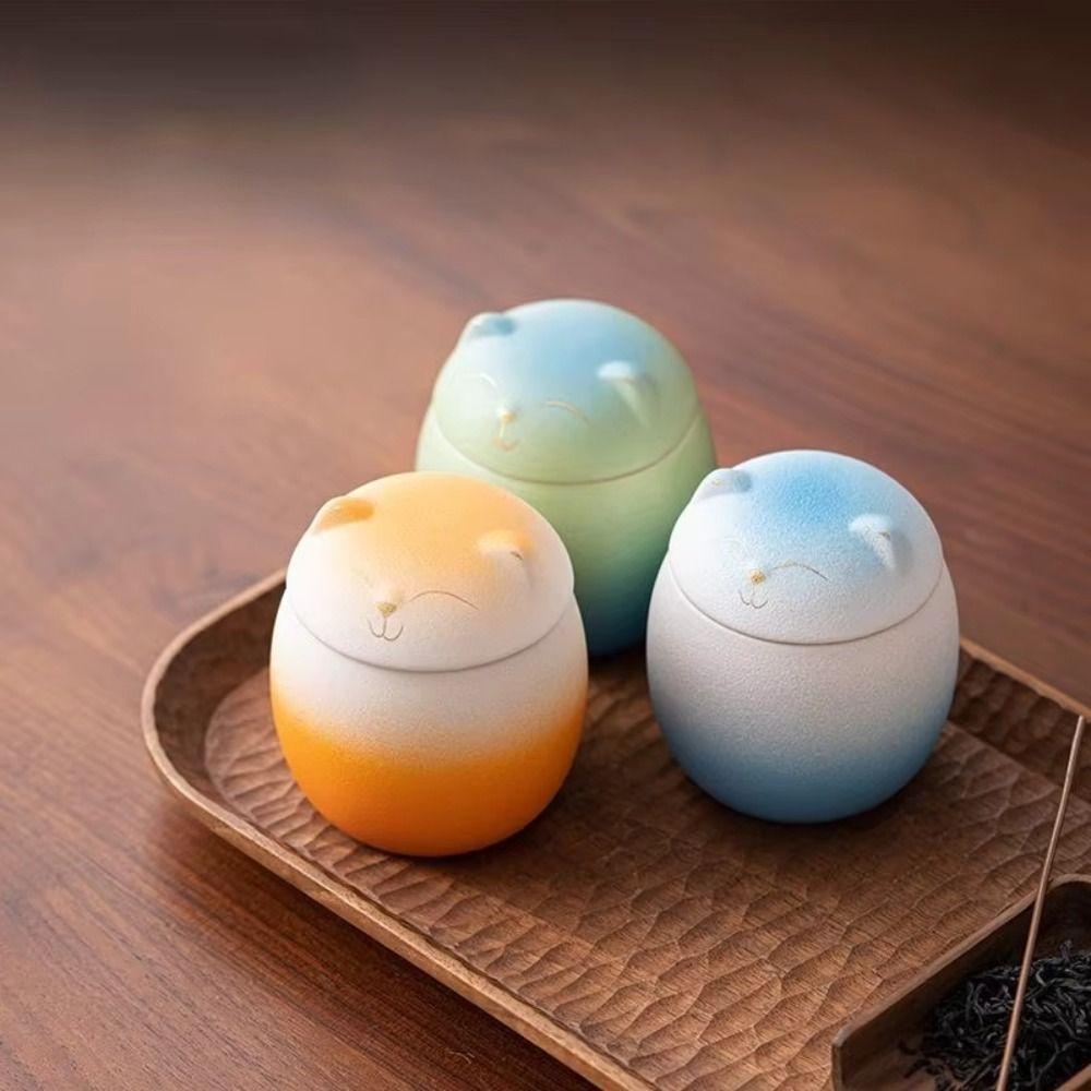 

Gradient Color Funeral Urn for Pets Household Sealed Dog Cat Cremation Urns Candy Organizer
