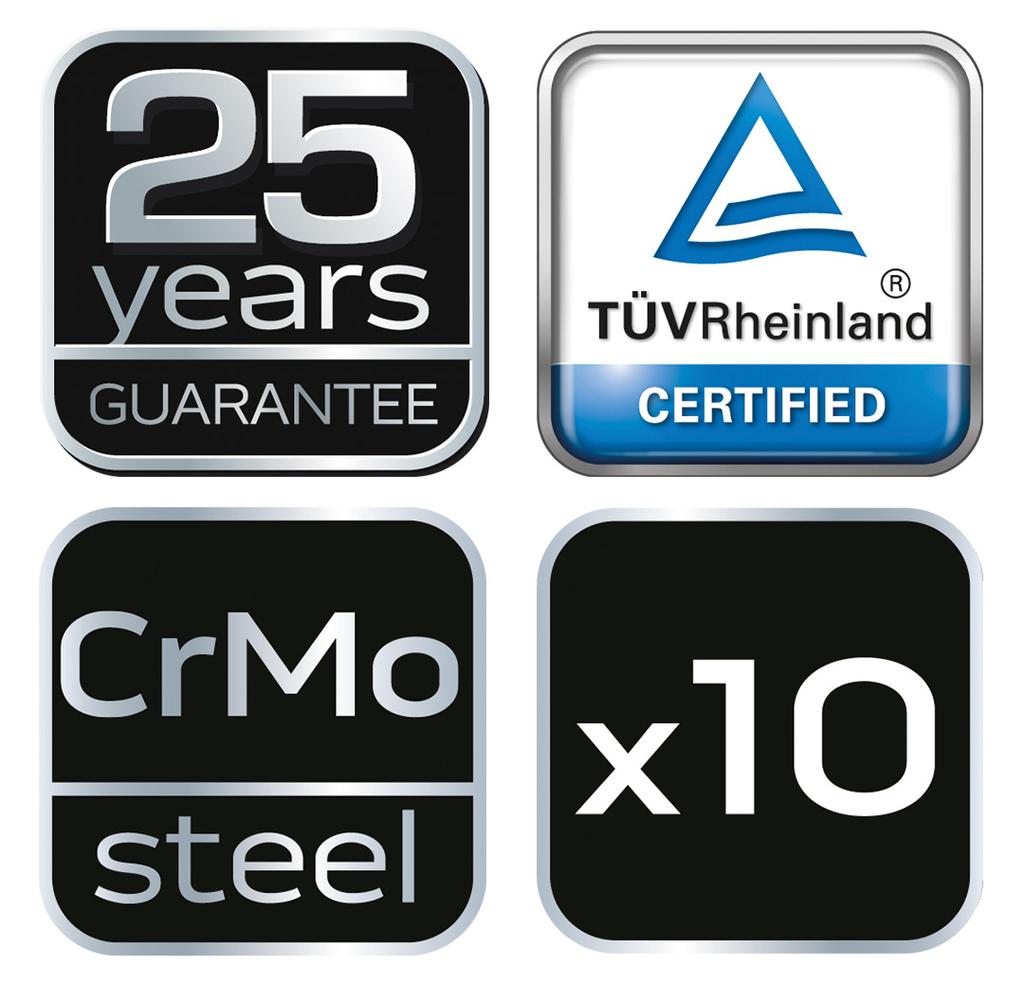 Screw extractors for broken screws with pilot drills, set of 10.