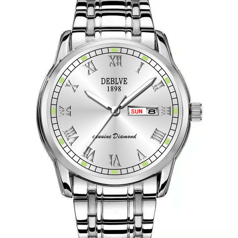 Swiss Men's Waterproof Quartz Watch: Elegant Automatic Movement, Slim Design