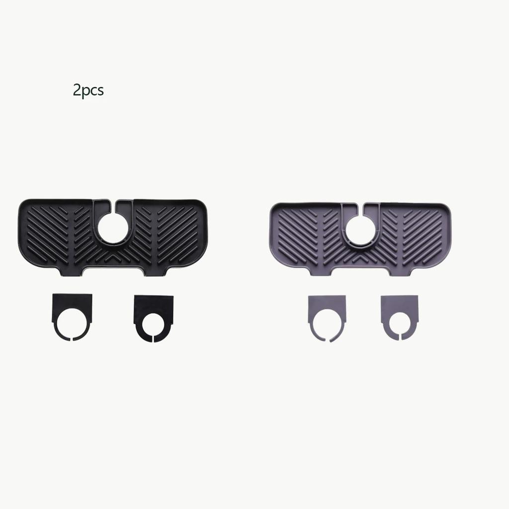 1PC/2PCS-Silicone Drainage Mat, Kitchen Faucet Sink Splash Proof Mat, Rubber Drying Mat, Used for Kitchen Countertop Protection