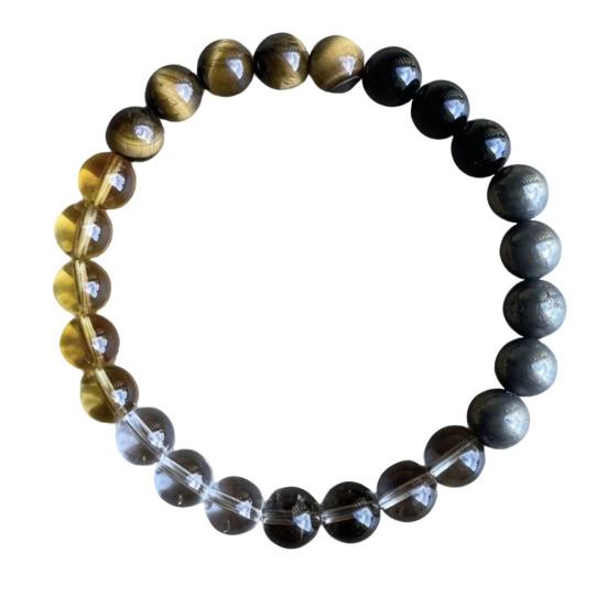 Natural Stone Beaded Bracelets Semi-Precious Gemstones Beaded Bracelets Healing Stretch Round Bead Bracelets for Men Women
