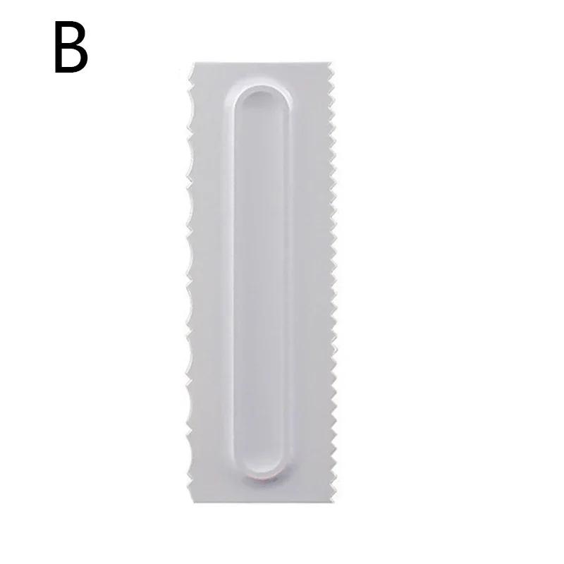 Cake Baking Tools: Fondant Cake Slicer, Pastry Cutters, Irregular Teeth Edge Spatulas, 1pc Cream Scraper for DIY Decorating
