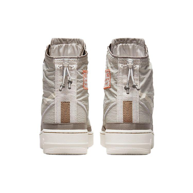 Nike Air Force 1 Shell PU Fabric Non-Slip Wear-Resistant Warm High-Top Sneakers Women Sneakers Beige Brown DO7450-211