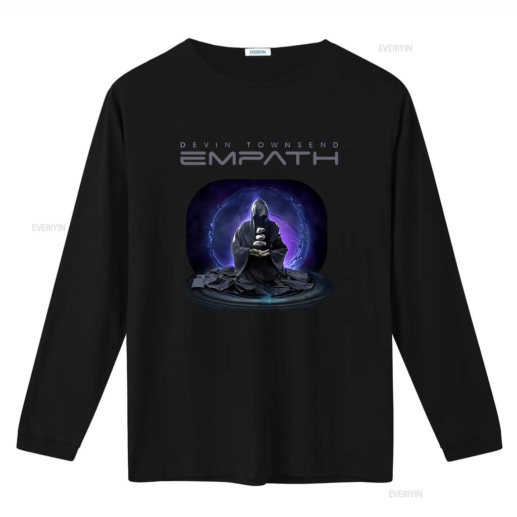 Devin Townsend Meditazione Maglietta Nera UFFICIALE vintage Lavata Casual Comoda moda Unisex Versatile uomo Stiloso