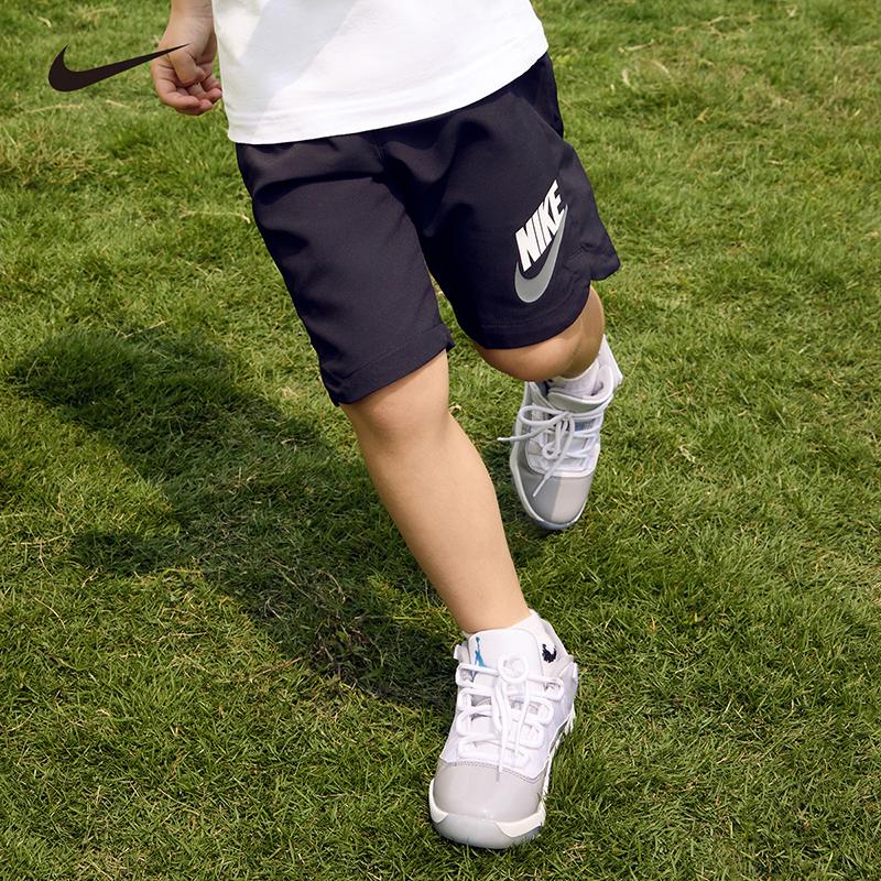 Nike Kids Minimalist Logo Shorts Quick-Dry Breathable Kids Shorts Black NY2222032GS-001