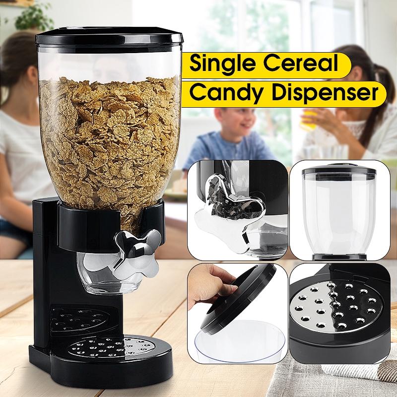 3.5L Household Single Cup Dry Food Cereal Nuts Dispenser Airtight Kitchen Storage Container Kitchen Machine Food Bottles