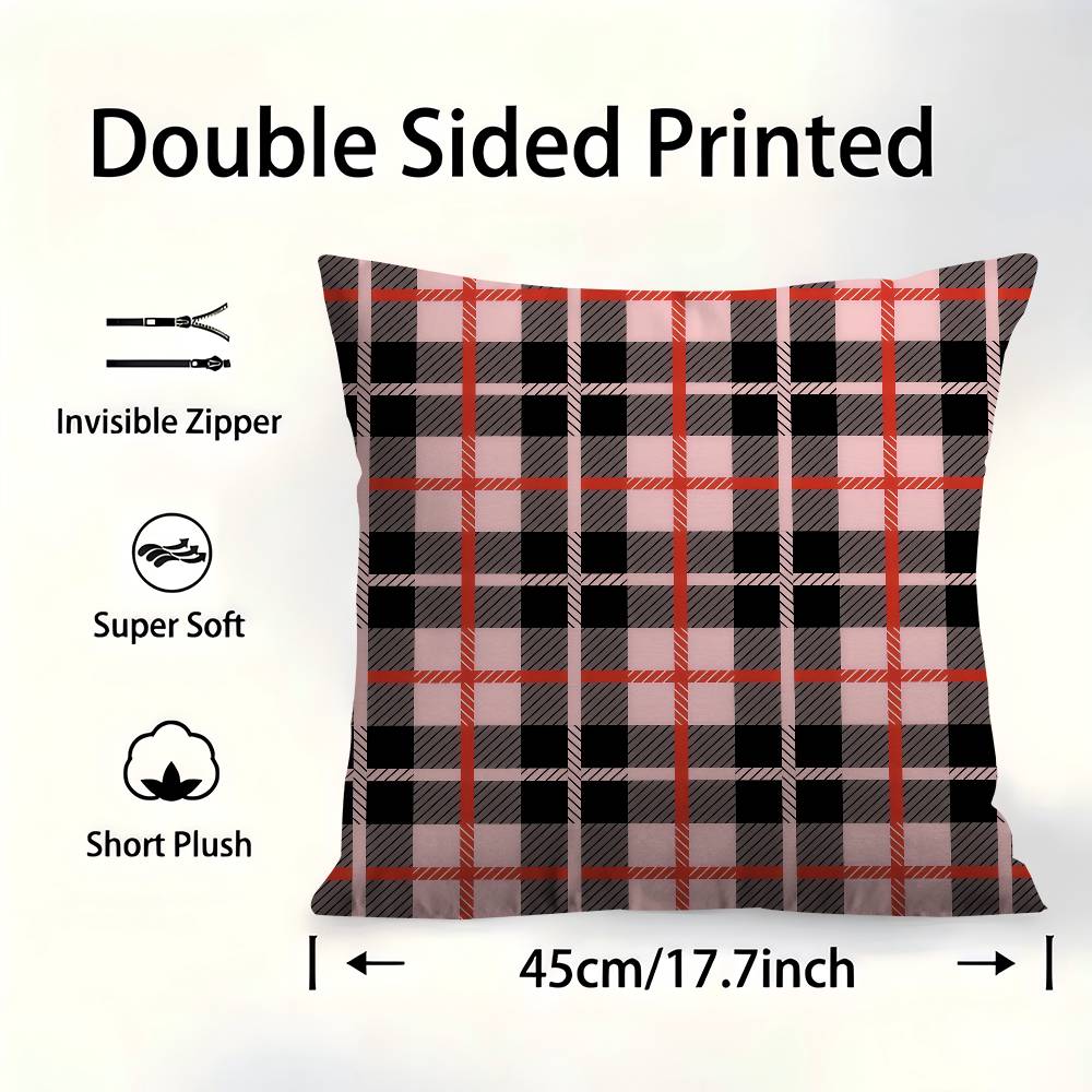 Brown Cloth Pattern Cushion Cover Pillowcase Upholstery Sofa Throw Pillow Home Decor Pillowcas
