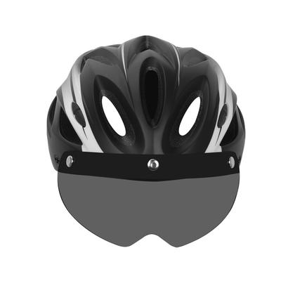Casco da ciclismo con occhiali Integrato stampaggio uomo e donna mountain bike bicicletta bici da strada cappello di sicurezza