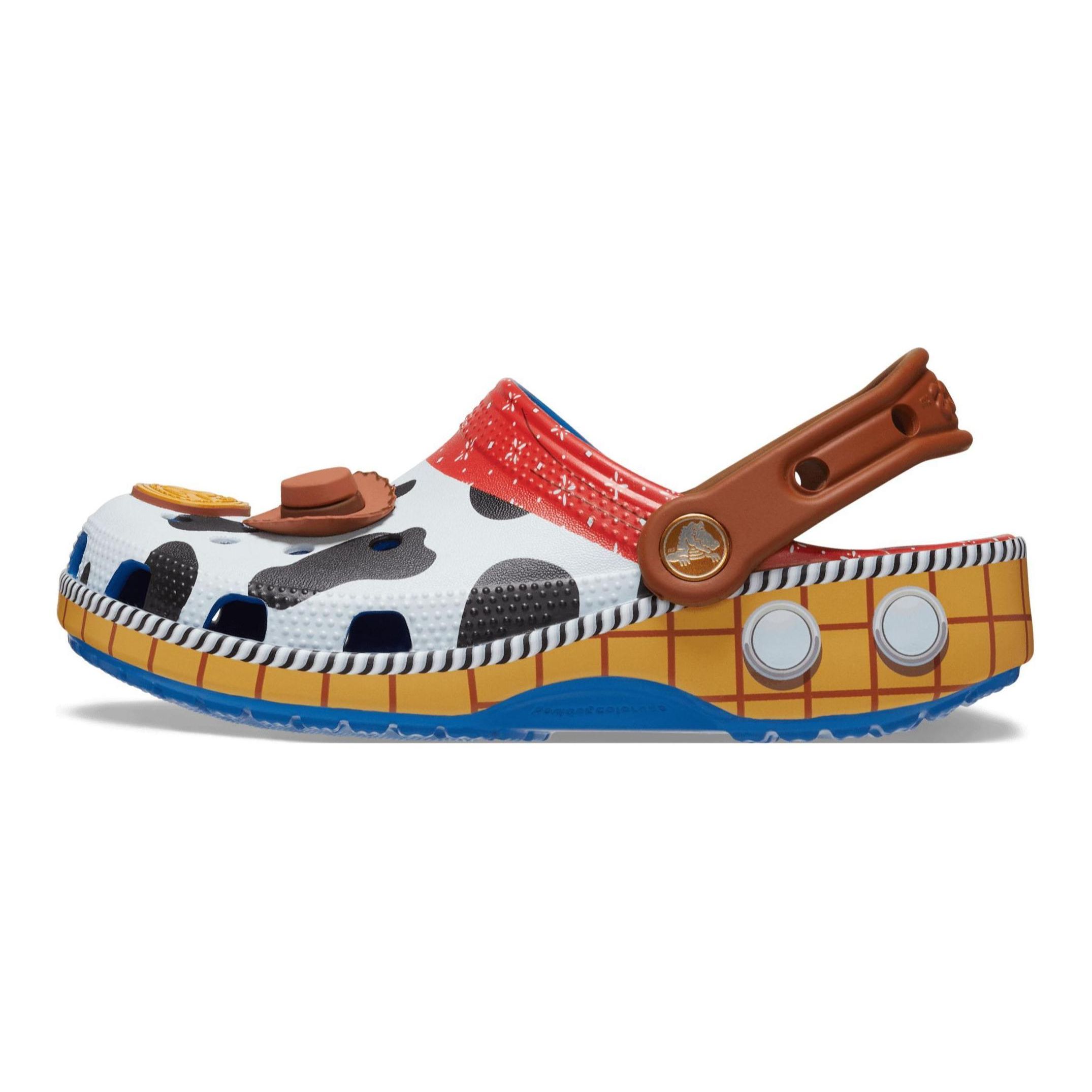 История игрушек x Crocs Classic Clog Детские кроссовки Вуди Коричневый Синий 209461-4GX 32-33