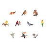 500 Stickers/roll Cartoon Animal Bird Roll Stickers Reward Stickers Creative Handbook Rolls Personalized Tape