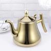 Stainless Steel Tea Kettle with Infuser, Coffee Pot for Home, Anti-Scald Design, Smooth Water Flow, Lightweight and Ergonomic Handle,Gold