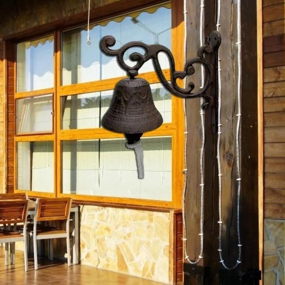 Weatherproof Retro Outdoor Bell Rustic Wall Mounted Bell Decorative Bell  Home Decoration