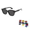 GUCCI Logo on the side Plate frame Rectangular Sunglasses Men's