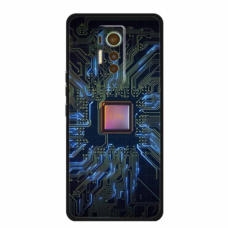 For Tecno Phantom X 2021 Case Luxury TPU Silicone Soft Cover Phone Cases for PhantomX 2021 AC8 Protection Cartoon Bumper Etui