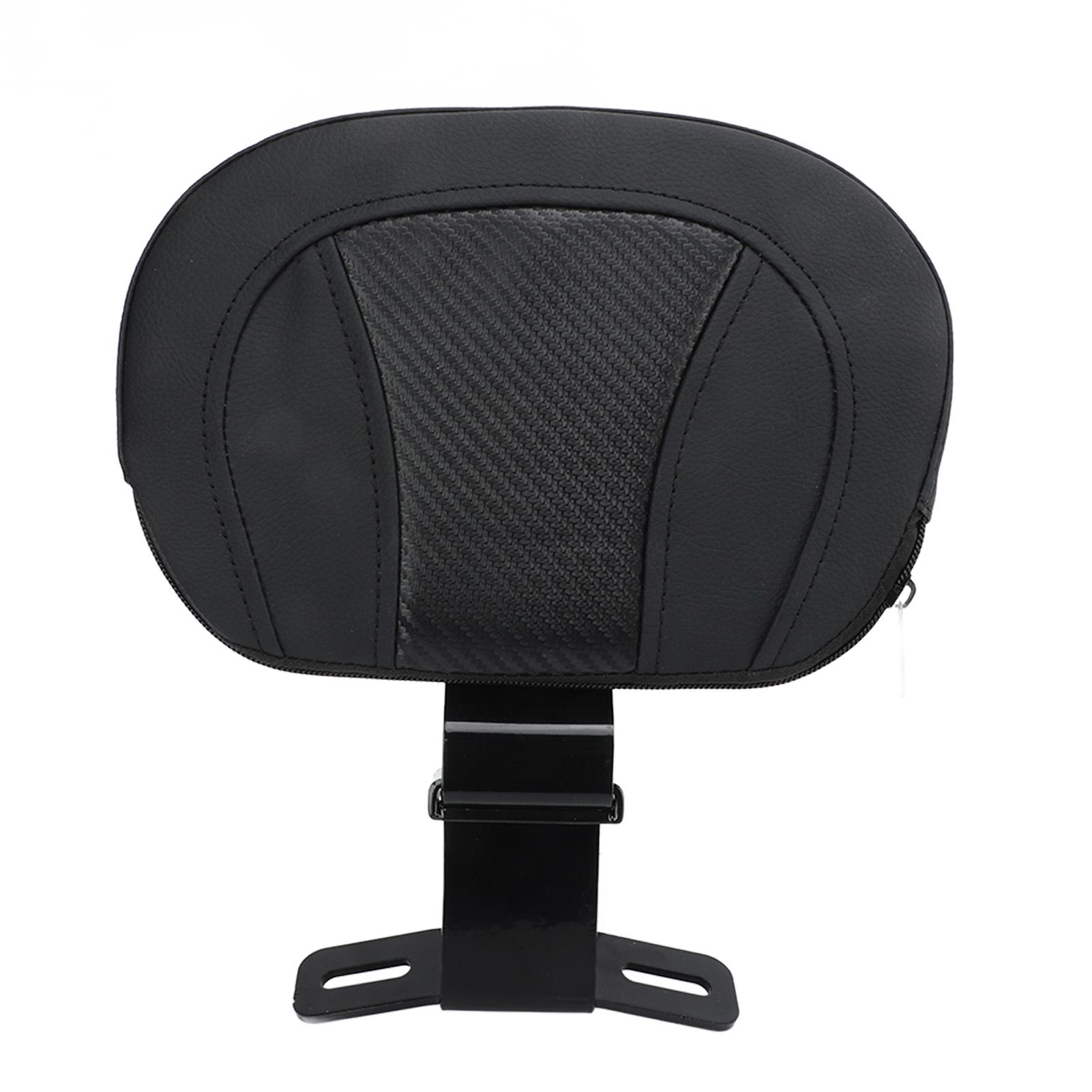 

Motorcycle Passenger Seat Backrest Comfortable Strong Support Stabe Balance Removable Universal for Motorbike Black