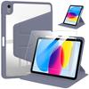 Shockproof Case - BOOLING - for iPad A16 (11 ") / iPad 10 2022 - Rotation 360° - Tempered Glass - Purple