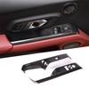 LHD&RHD ABS Carbon Fiber For Toyota GR Supra MK5 A90 2019-2026 Car Window Glass Lifting Button Frame Sticker Car Accessories