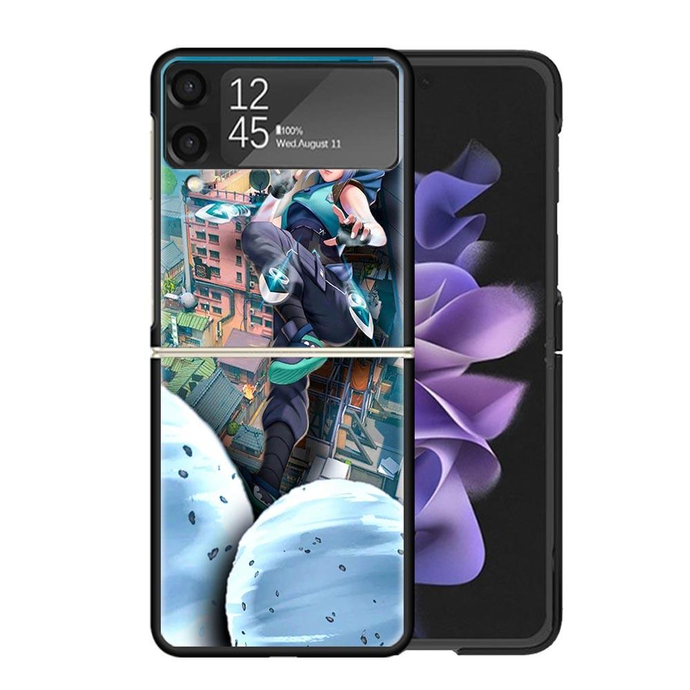 

Valorant Jett Clear Phone Case For Samsung Z Flip 7 6 5 4 3 Galaxy ZFlip7 ZFlip6 ZFlip5 ZFlip4 ZFlip3 5G Print Cover Z Flip 7 6 Samsung Z Flip 7