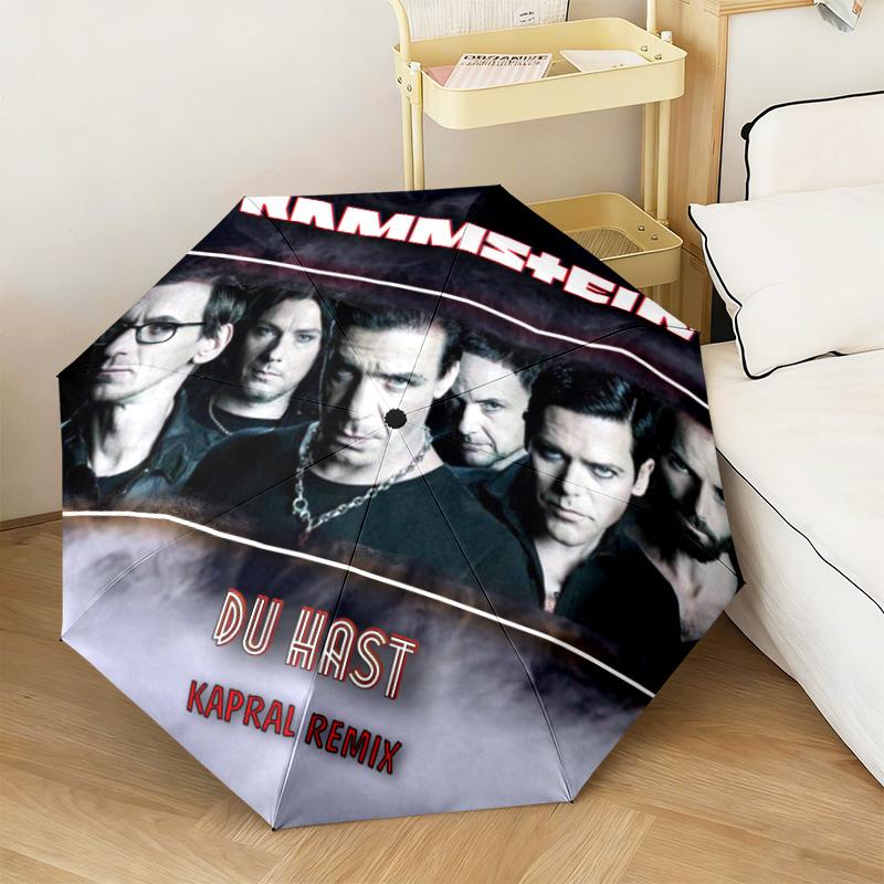 Famous German rock heavy metal band Rammstein Till Lindemann Umbrella, a portable iron travel and camping essential umbrella H4