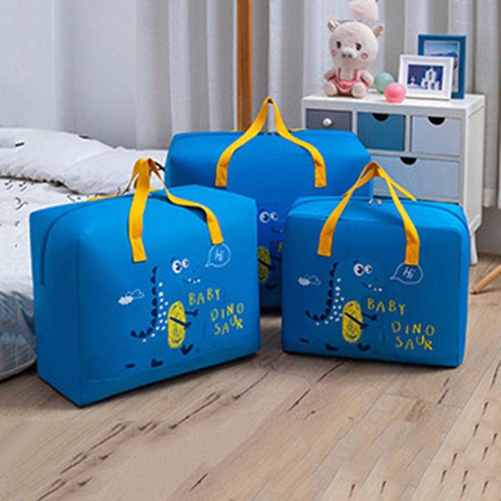 Zipper Kindergarten Quilt Storage Bag Cartoon Pattern Luggage Bag Cute Clothes Moving Bag Blanket
