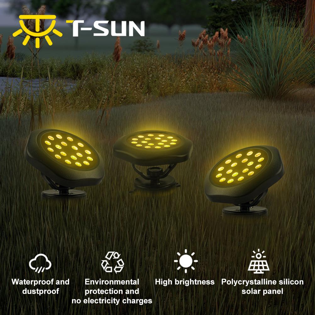 Solar Powered Pond Lights Solar Underwater Pond Lights IP68 Waterproof Submersible LED Lights for