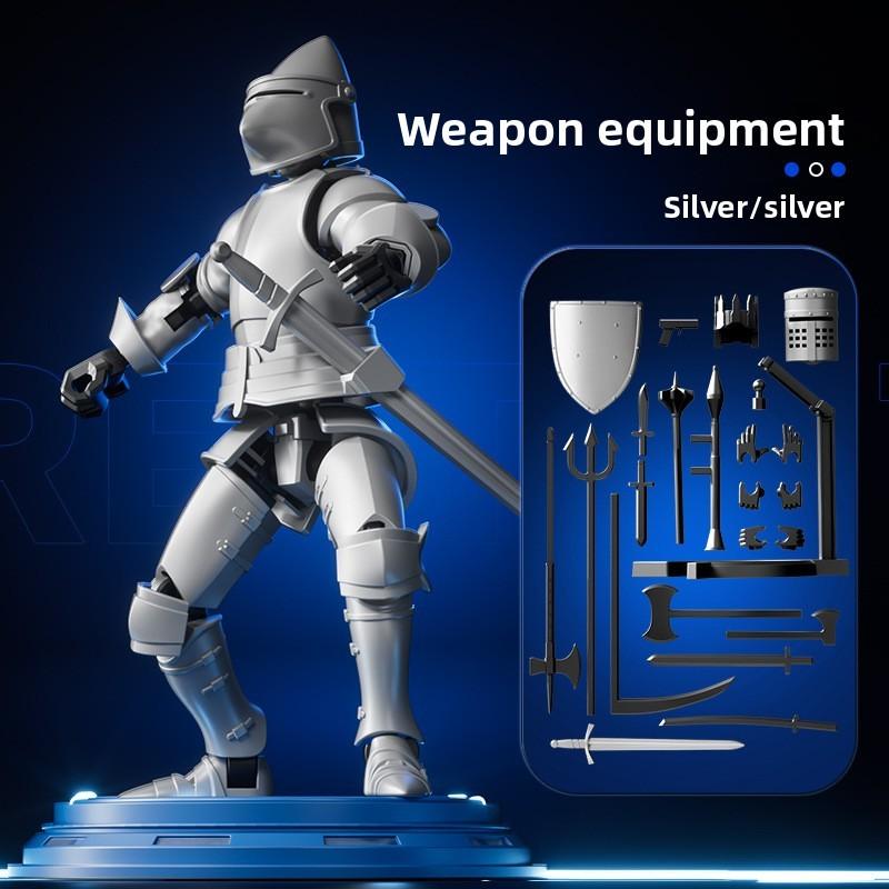 Tung Mechanical Armor Tung Tung Sahur Kids Action Figures With Joints Magnetic