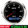 A 85MM GPS Speedometer For Motorcycle Marine Boat 30~200 Kmh Boat Car Truck Speed Gauge Meter With GPS Antenna 7 Color Backlight