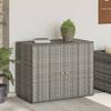 Vidaxl Gartenschrank, Grau, 100X55,5X80 Cm, Polyrattan