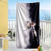 Cristiano Ronaldo's Blue Suit Beach Towel High Absorbency & Quick-Dry Comfortable Lightweight
