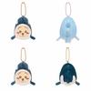 Adorable Plush Hanging Ornament For Girls' Bags Bear In Whale Outfit