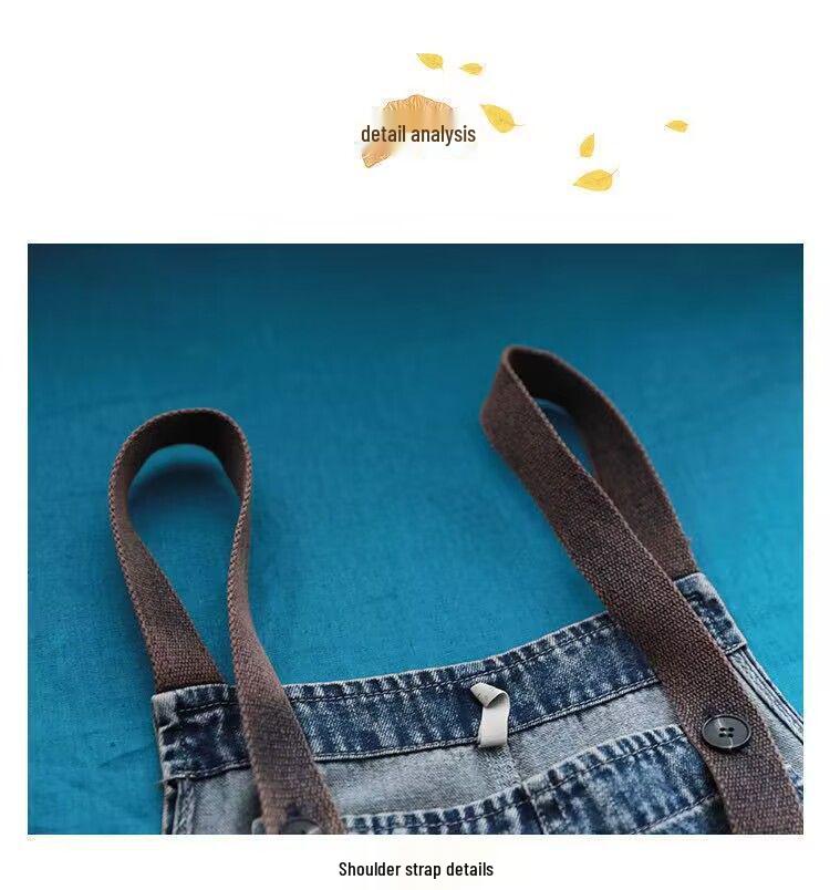 Korean Style Plus Size Women's Loose Denim Overalls - Slimming Harem Casual Jeans