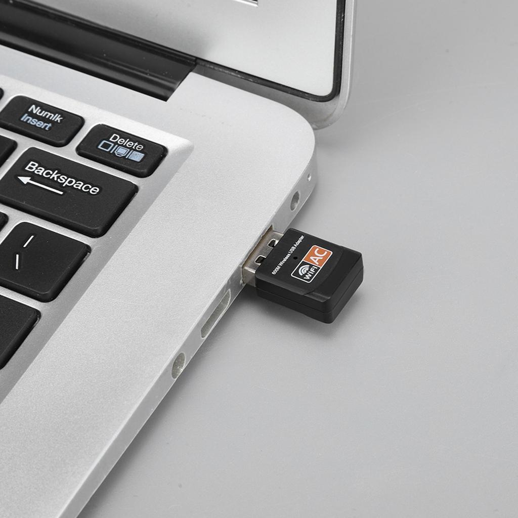 Dual Band 802.11AC 600M Wireless Network Card USB WiFi Adapter Built in PCB Antenna