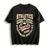 Vintage No.89 Athletics Sports Team Casual Breathable Crew Neck Tee Pure Cotton T-shirt
