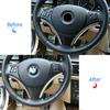 Carbon ABS Steering Wheel Trim Cover For 2005-2012 BMW 3 Series E90 E92 E93 US