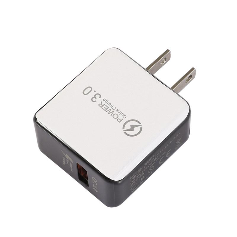 Quick Charge 3.0 5 V 3A Hochgeschwindigkeits-Handyladegerät EU-Stecker USB Schnellladung Tragbarer Adapter Für Samsung Zubehör