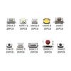 250Pcs 10 Types Tactile Push Button Switches Assortment Plastic Box For Car Remote Key Button Touch Microswitch