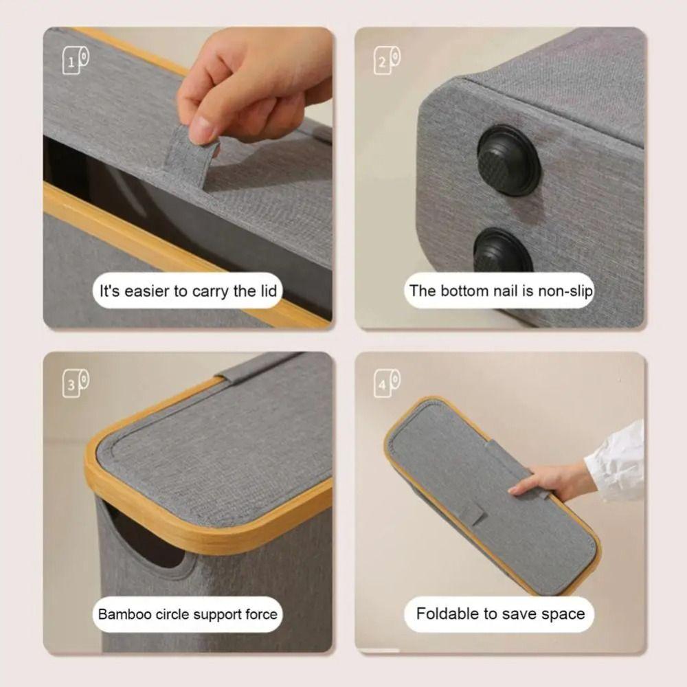 Dustproof Foldable Toilet Paper Storage Durable Tissue Storage Box  Sinks