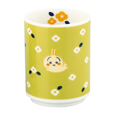 Chiikawa Official License Usagi Japanese Tea Cup, 300ml, Yellow-Green