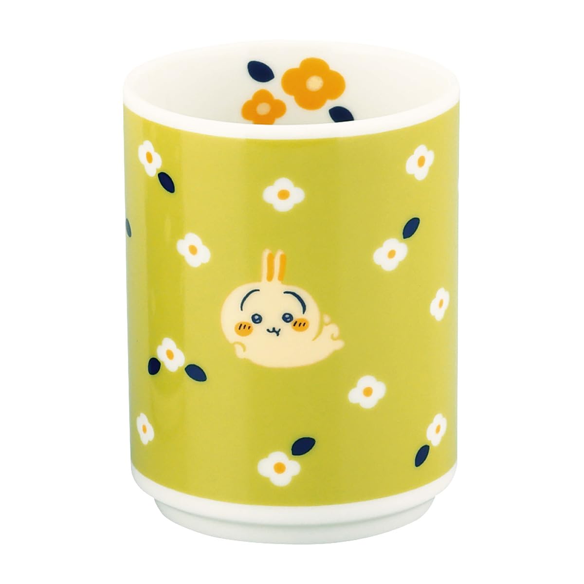Chiikawa Official License Usagi Japanese Tea Cup, 300ml, Yellow-Green