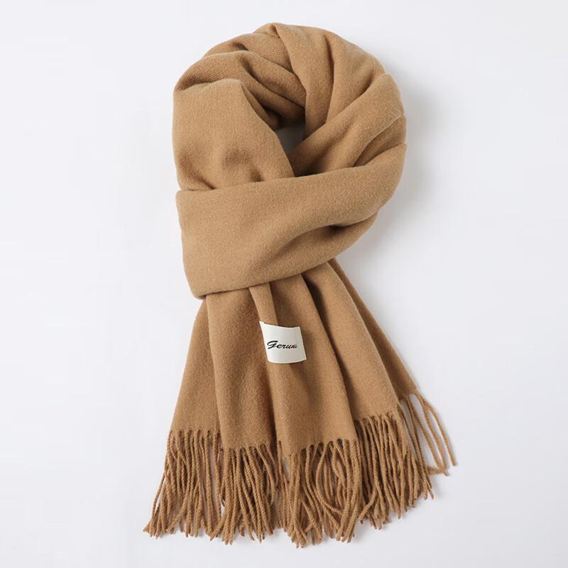 Liangsu Women s Cashmere Feel Tassel Scarf