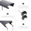 2 Pcs Aquarium Fish Tank Light Bracket Bulb Bulbs Black LED Stand Plastic Clamp Accessories