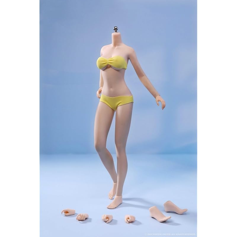

OBEST TBLeague 1/6 фигурка Пышное элементарное тело комплект бикини Супер гибкий бесшовный PHMB2022-S48A средний бюст съемные руки и ноги белая кожа
