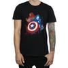 Marvel Mens Captain America Civil War Painted Vs Iron Man T-Shirt