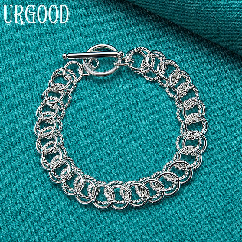 Bracelet en argent Sterling 925 pour femmes et hommes, cadeaux de mariage, bijoux à la mode