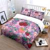 Fruit Floral Decorative Set Soft Skin-Friendly Bedding Set Includes 1 Duvet Cover And 2 Pillowcase Gift