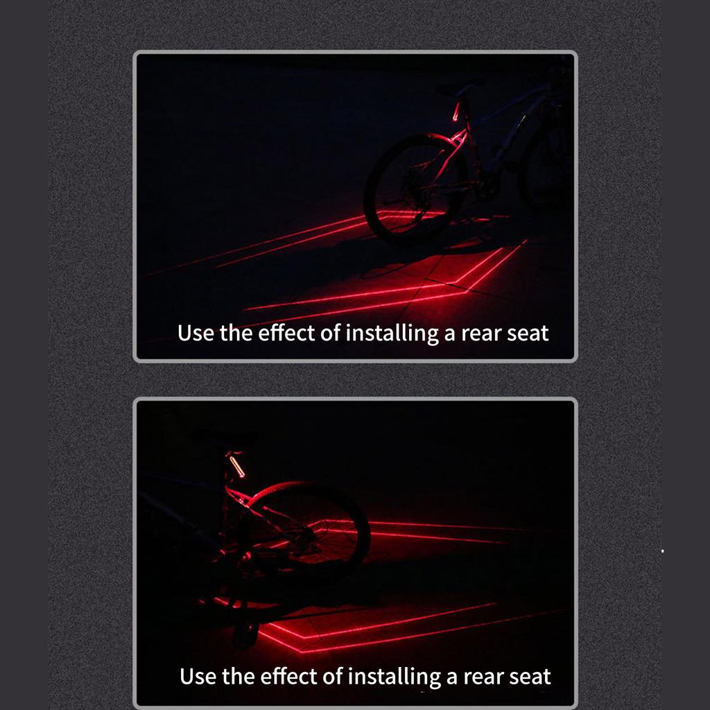 Road Bike Security Light Rechargeable Bicycles Light Night Cycling Tail Light Essential Accessory for Bicycles Security