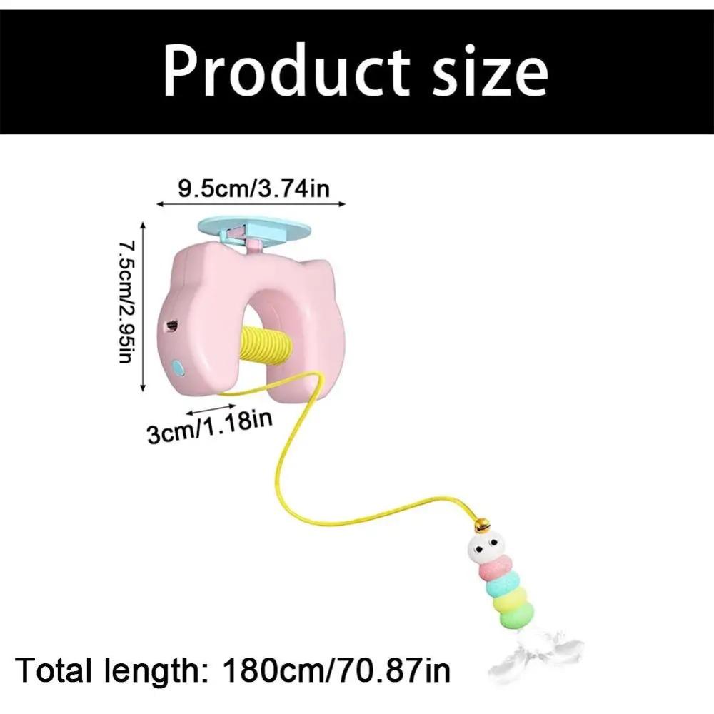 Funny Electric Door Hanging Toy Automatic Lifting Interactive Cat Yoyo Ball  Cat Supplies